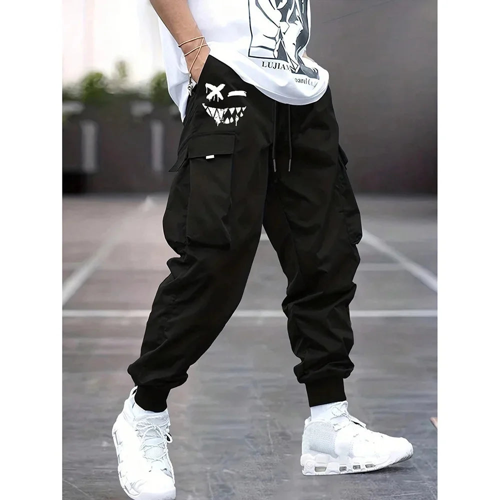 Retro Workwear Loose Sports Men's Casual Pants Straight Leg Trousers Spring Autumn Popular Long Pants Comfortable Fit