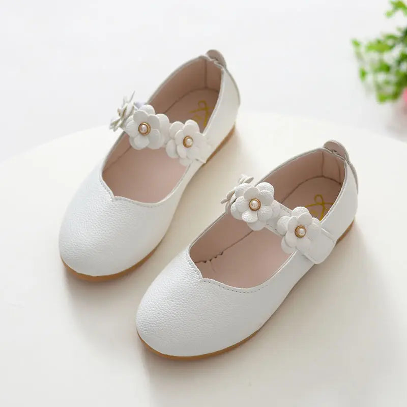 Zapatos de baile para niños, zapatos de princesa para niñas, calzado de cuero suave y transpirable, calzado de rendimiento antideslizante para estudiantes.