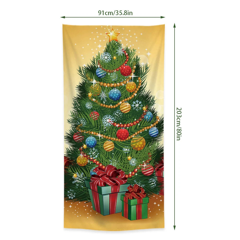 Decoración del hogar, cubierta de puerta navideña, diseños llamativos, decoración de puerta para interior y exterior