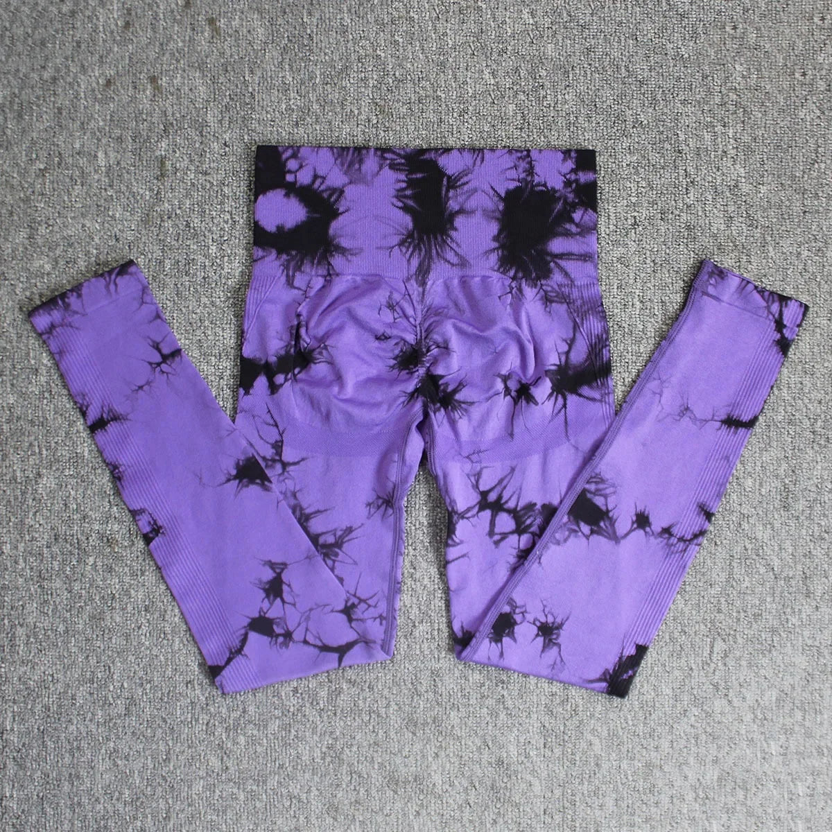 Pantalones de yoga sin costuras, gruesos, ajustados, de talle alto, deportivos, teñidos en lana, con efecto melocotón en los glúteos, largos y ceñidos, para hacer ejercicio.