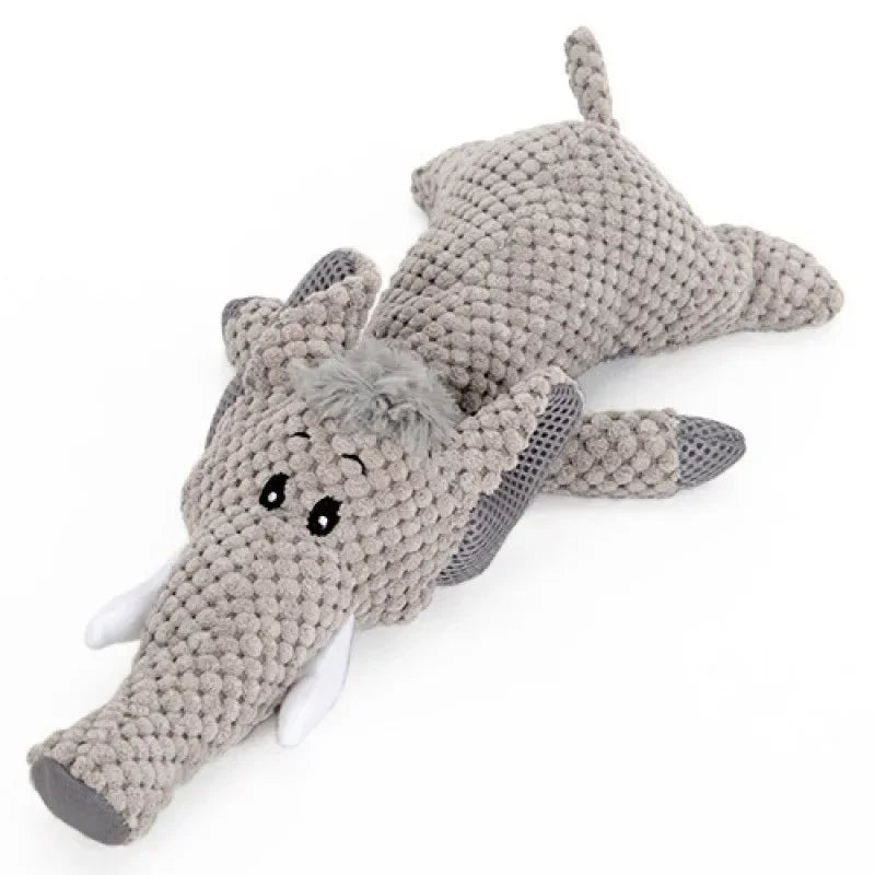 Juguetes para perros grandes, lindos juguetes de peluche con chirrido, de vellón, duraderos, para masticar, lindos juguetes blandos, juguetes molares para mascotas, accesorios para perros.
