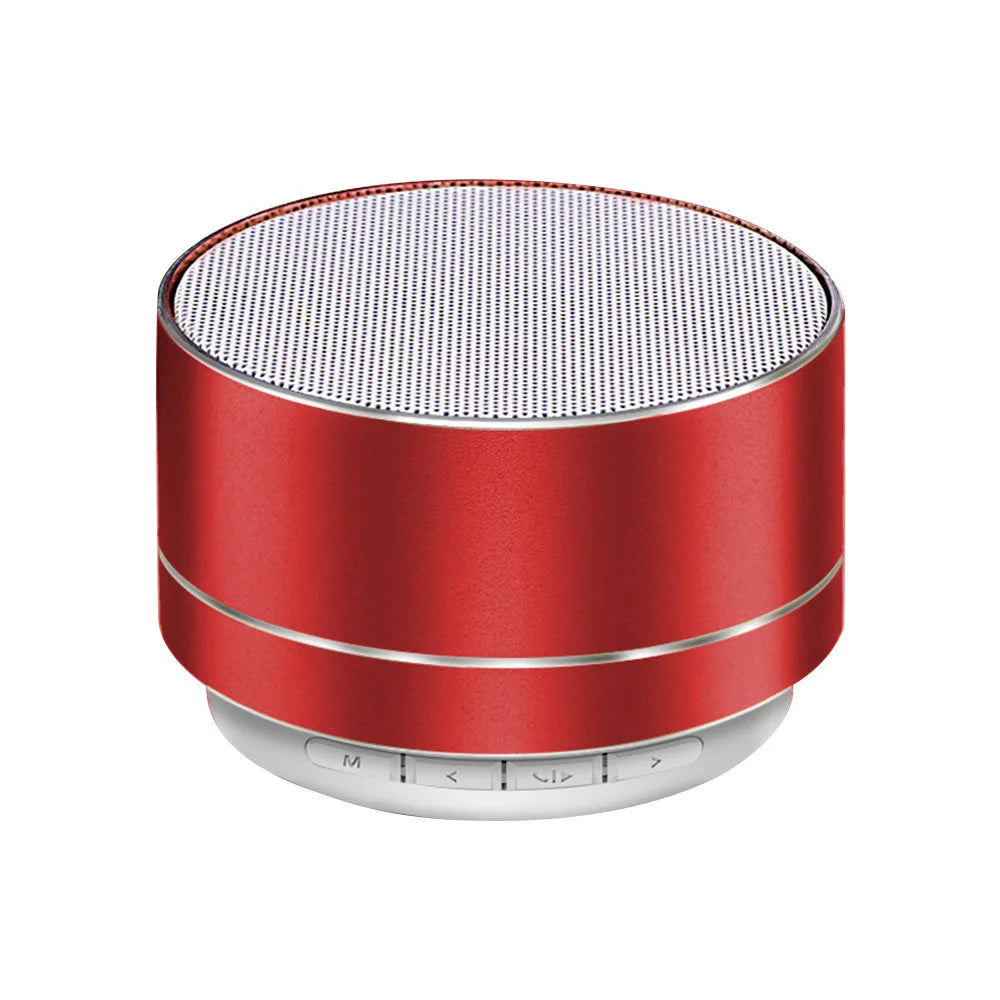 Altavoces inalámbricos Bluetooth A10 para exteriores, subwoofer, minialtavoz portátil de aleación de aluminio para música, tarjeta TF/SD, radio, caja de sonido