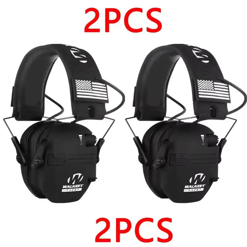 Los protectores auditivos para caza y tiro al aire libre reducen activamente el ruido para proteger la audición y entrenan los auriculares tácticos para fortalecer la voz humana.