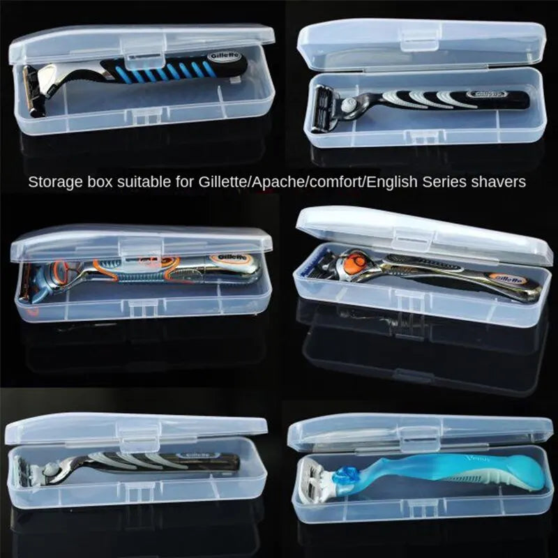 Elegante y duradera caja de almacenamiento para afeitadoras de hombre, fácil de transportar y mantener limpia, y mantiene su afeitadora bien organizada.
