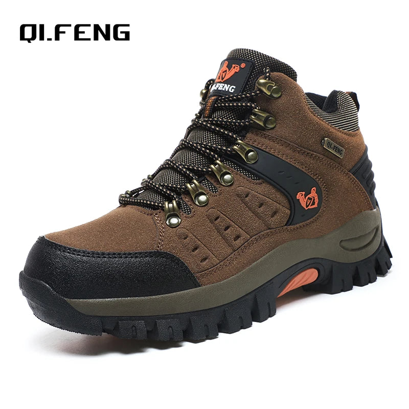 Botines clásicos de moda para hombre, resistentes al desgaste, de ante de vaca, cómodos, para caminar, tácticos