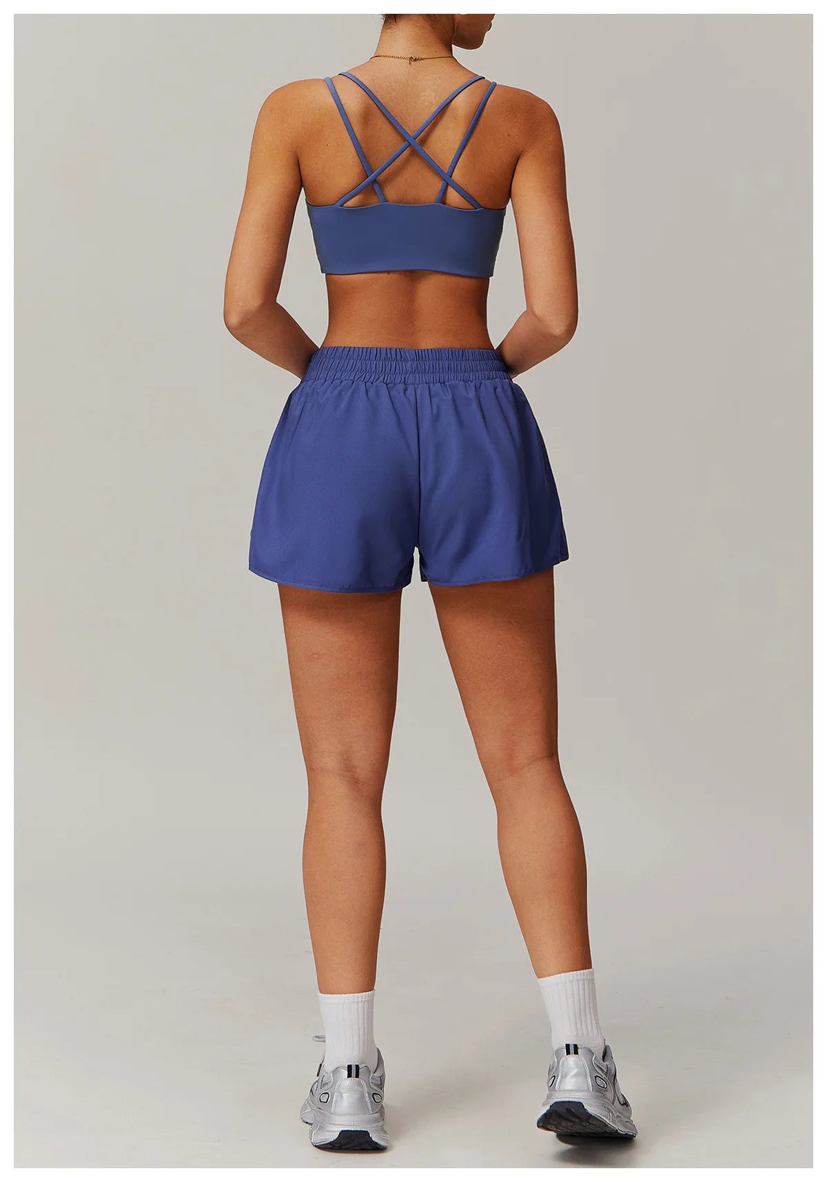 Conjunto deportivo de 2 piezas para mujer, chándal para correr, entrenamiento, con cremallera, pantalones cortos de manga larga, ropa de yoga, ropa deportiva