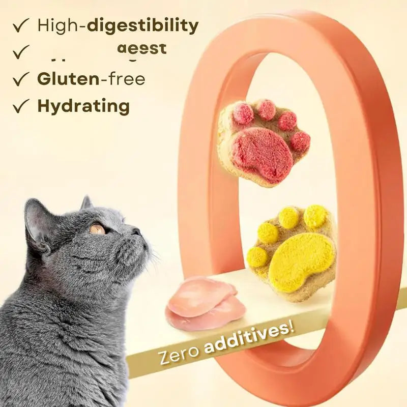 Snacks para gatos, liofilizados y nutritivos, para el adiestramiento de mascotas, limpieza dental rápida, galletas con forma de uña de gato, snacks para perros y gatos.