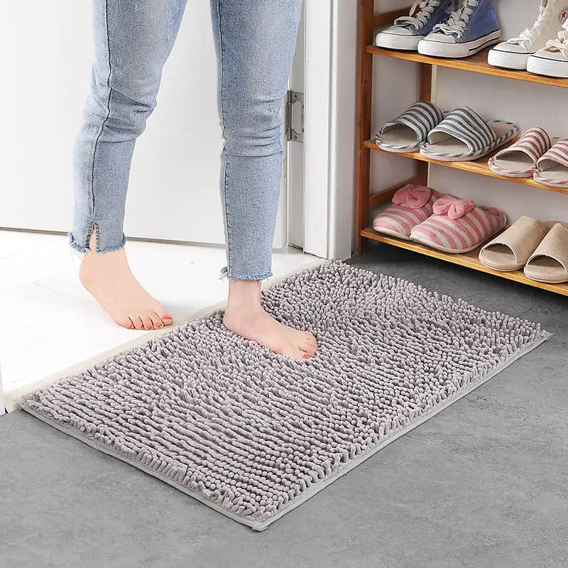 Alfombra de baño económica y gruesa con memoria, ideal para baño, bañera, sala de estar, puerta, baño, alfombrillas absorbentes para los pies.