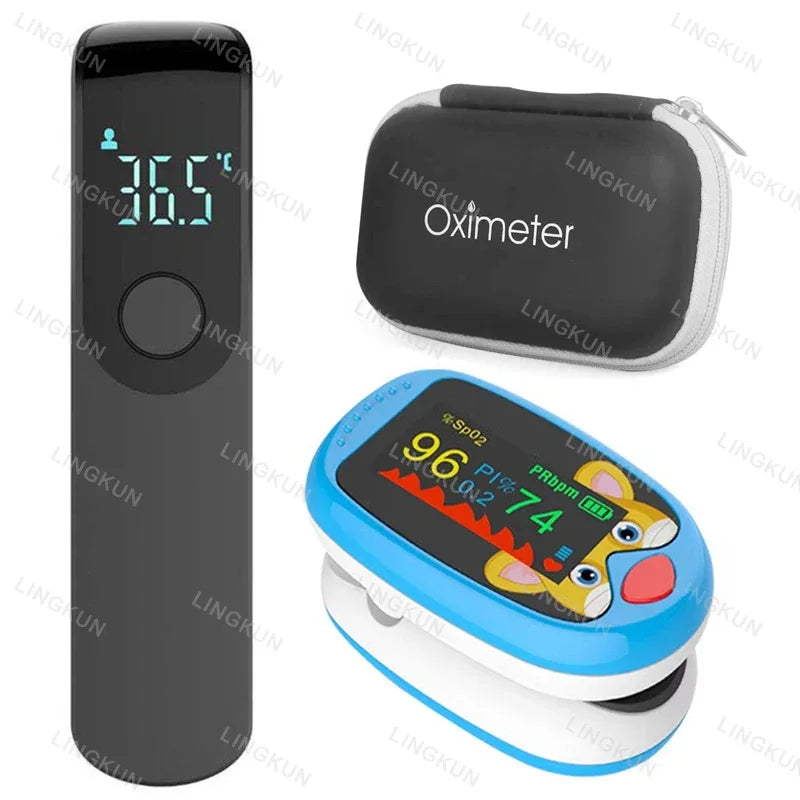 Oxímetro pediátrico USB, monitor de oxígeno en sangre de dedo para niños, oxímetro de pulso OLED, oxímetro digital para uso médico en el hogar.