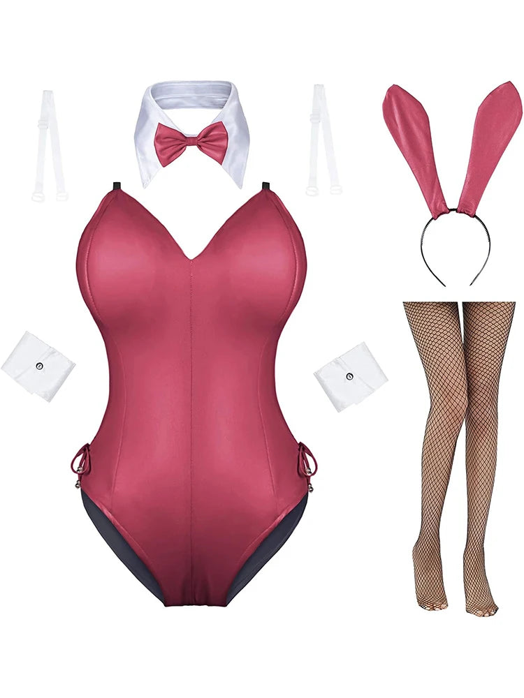 Sexy OL Secretarial Uniform Cosplay Costume Teacher Outfits Shirt Leather Mini Skirt Suit Role Play Nightclub Clothing Halloween