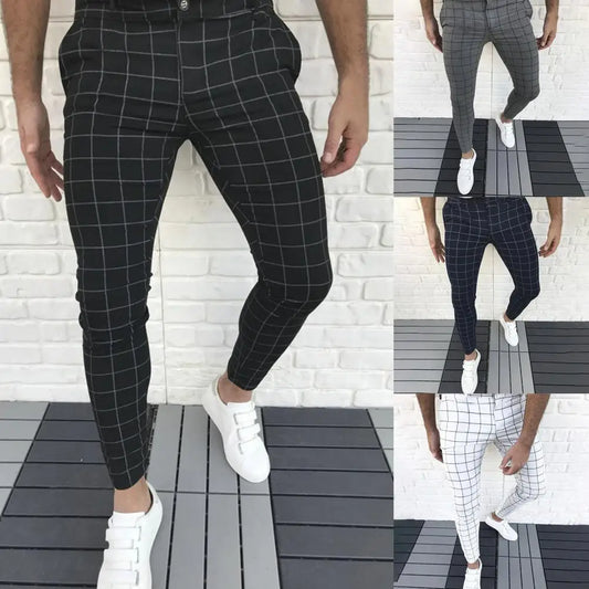 Bottoms  Popular Cool Mid-rise Pencil Pants Temperament Pencil Pants Mid Waist   Men Clothes