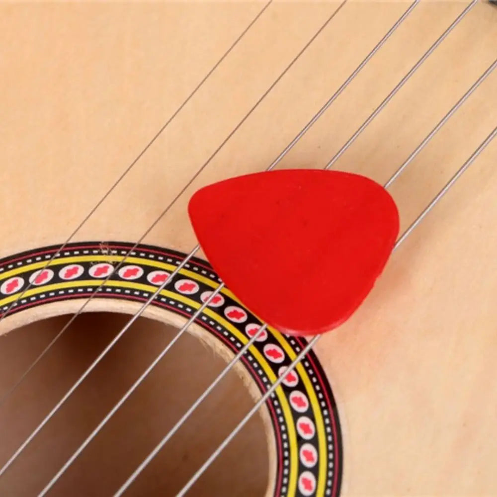 Guitarra infantil de madera maciza con perilla de cuerda ajustable, instrumento infantil multicolor, juguete clásico de alta calidad de sonido.