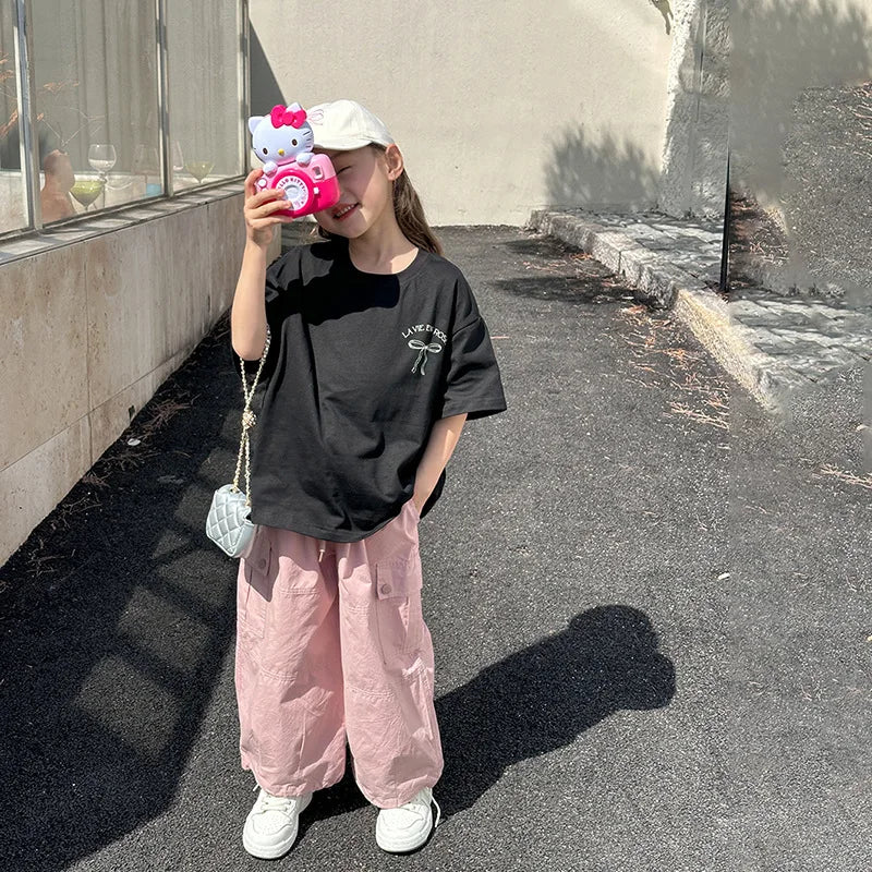 Ropa para niños, niñas, niños, ropa de manga corta para niñas, camisetas de verano, ropa para niños, ropa para niños, ropa de niña, ropa de niño