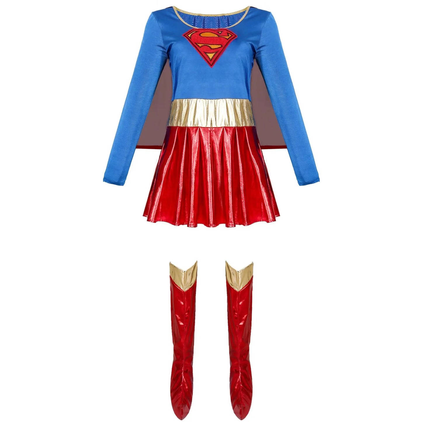 Adult Sexy Super Hero Cosplay Costume Halloween Carnival Party Wonder Girl Fancy Dress With Shoe Covers