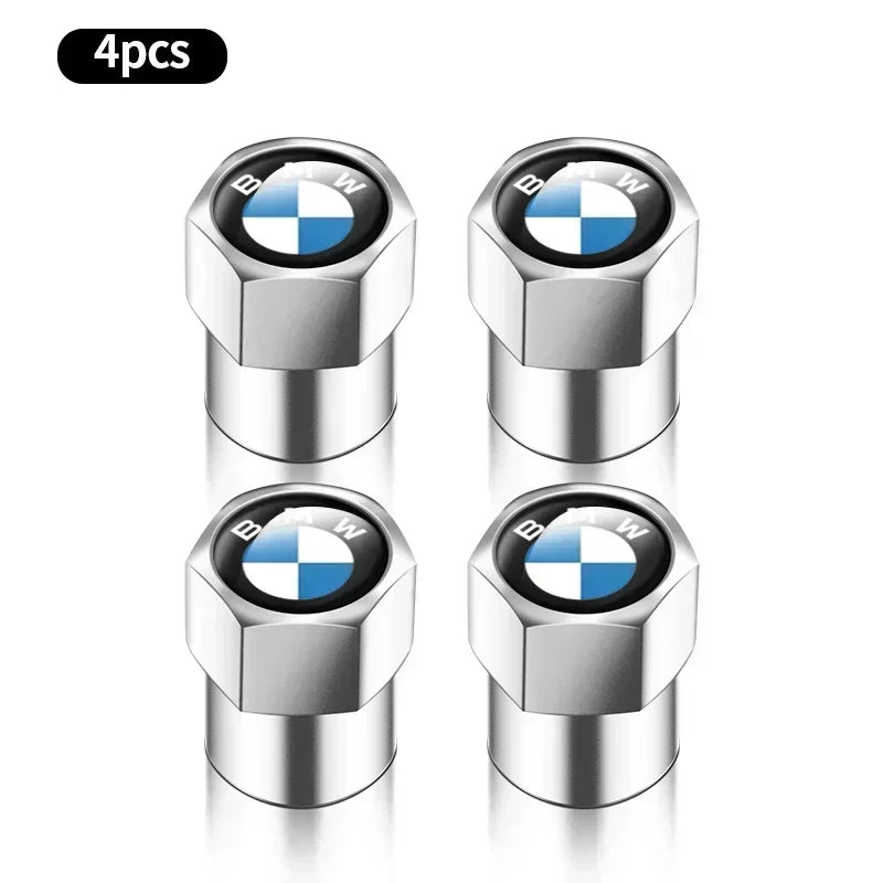 4 tapas de válvula de aire de metal para neumáticos de coche, cubiertas de vástago para BMW E36, E39, E46, E60, E90, E90, F10, F30, G20, G21, G30, G11, F15, X5, accesorios.