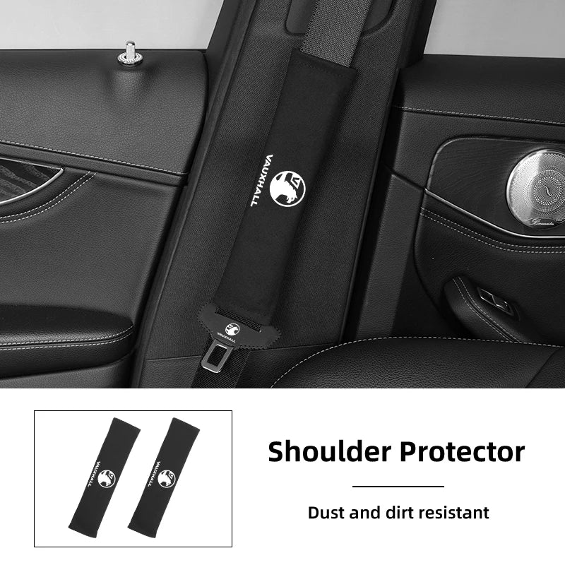 Funda de cinturón de seguridad de gamuza para interior de coche, para Vauxhall VXR, Dokker, Lodgy, Logan, Sandero, Duster, Stepway, decoración de coche, accesorios