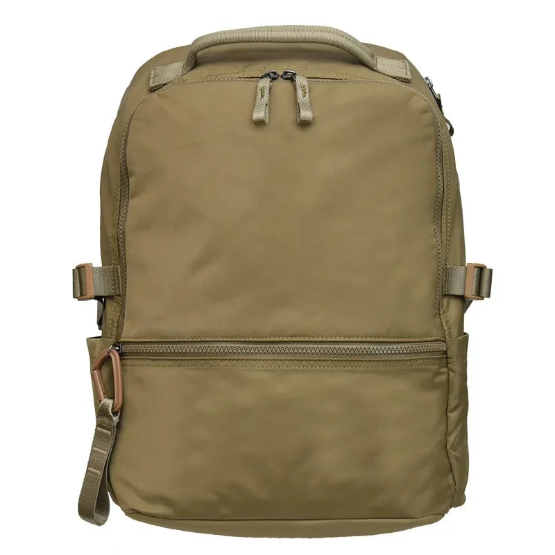 Mochila de viaje para estudiantes de secundaria y preparatoria, multifuncional, con doble hombro, para computadora de negocios, de nailon.
