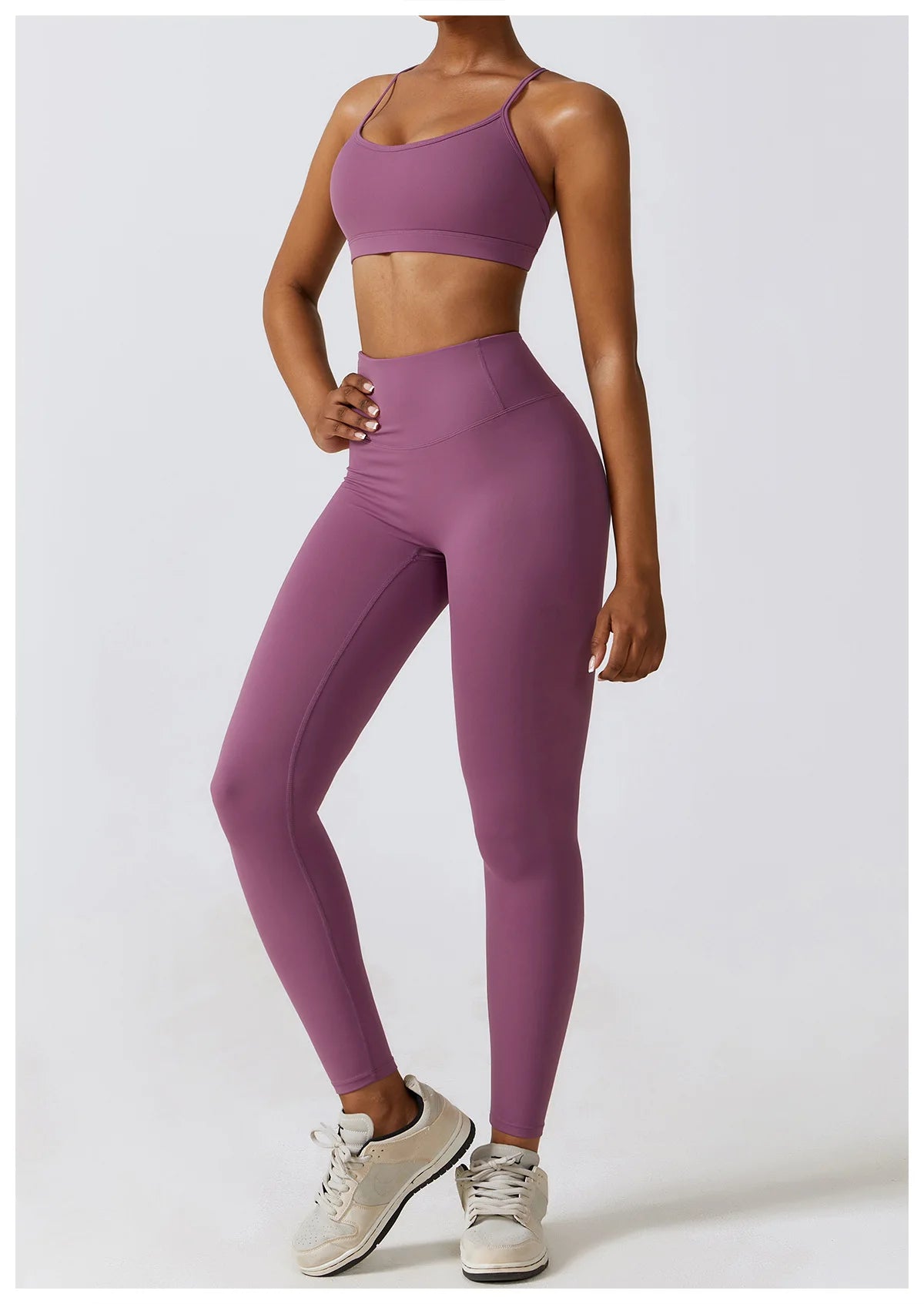Pantalones de yoga, mallas deportivas para mujer, leggings de gimnasio, suaves, de cintura alta, elásticos, transpirables, de nailon, tipo T.