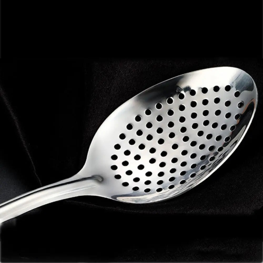 Cuchara para fideos portátil de acero inoxidable antioxidante para cocina, hogar, espumadera, colador frito