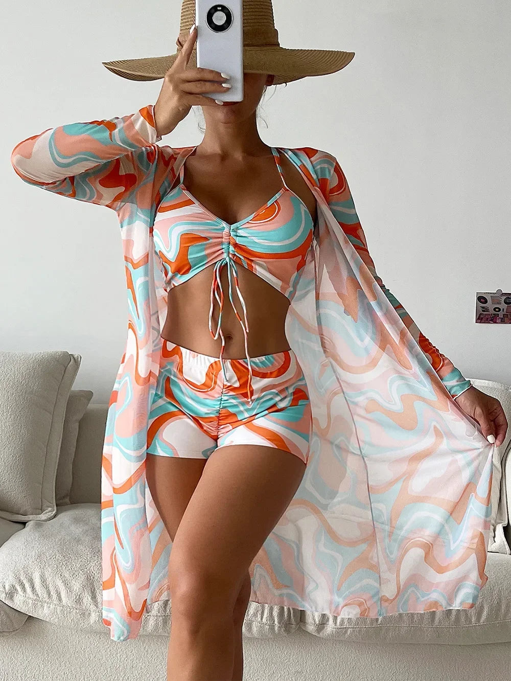 Trajes de baño sexys separados 2024, tankini, ropa de baño femenina, ropa de playa deportiva, trajes de baño de dos piezas, traje de baño de piscina para niñas y mujeres.