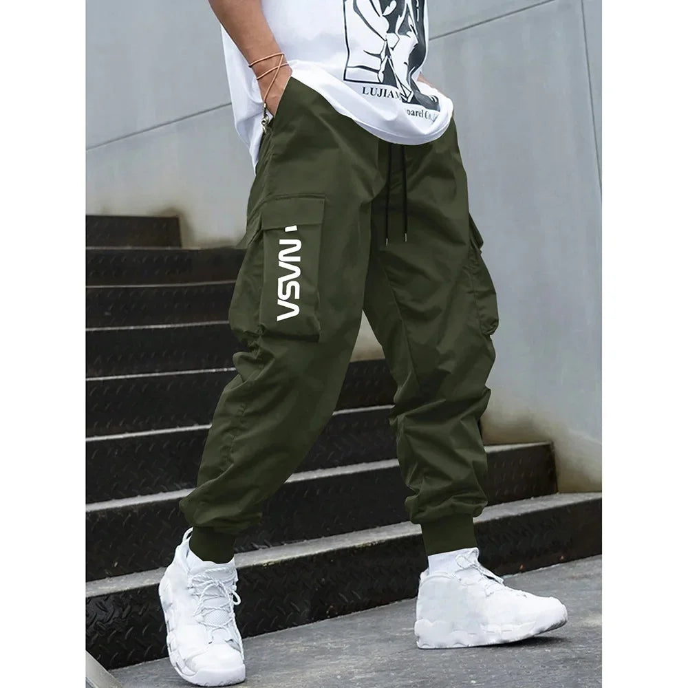 Retro Workwear Loose Sports Men's Casual Pants Straight Leg Trousers Spring Autumn Popular Long Pants Comfortable Fit