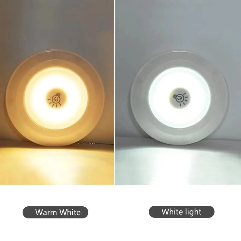 Luz LED regulable para debajo del gabinete con control remoto, funciona con pilas, luces LED para armarios, iluminación de baño, luz nocturna