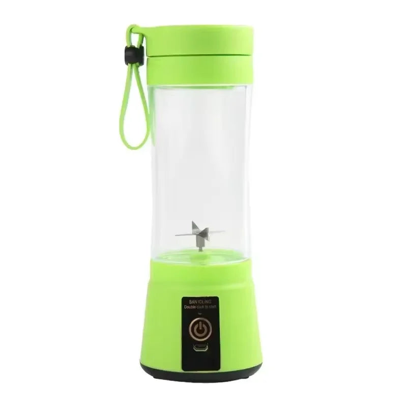 Mini licuadora eléctrica de 380 ml para uso doméstico, recargable por USB, para batidos, para picnic al aire libre, portátil