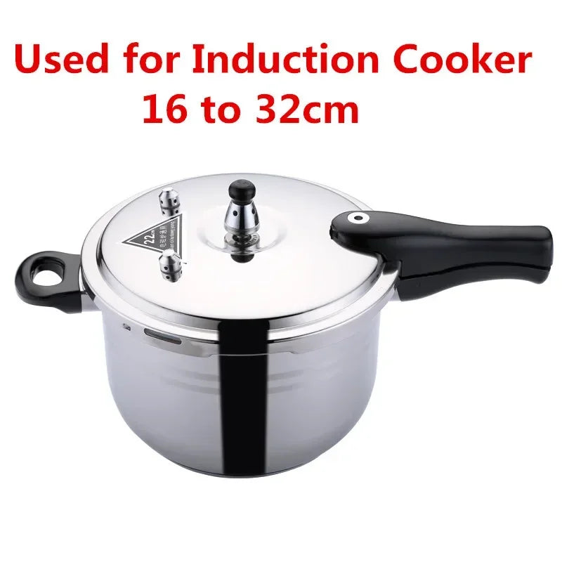 Olla a presión espesante de acero inoxidable 304, cocina de inducción a gas doméstica, olla a presión universal a prueba de explosiones
