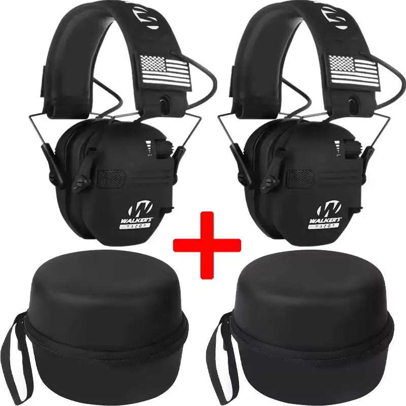 Los protectores auditivos para caza y tiro al aire libre reducen activamente el ruido para proteger la audición y entrenan los auriculares tácticos para fortalecer la voz humana.