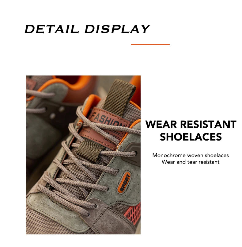 Zapato de trabajo antiperforación para hombre, zapatillas de trabajo de seguridad transpirables con puntera de acero, zapatos indestructibles, botas de trabajo transpirables.