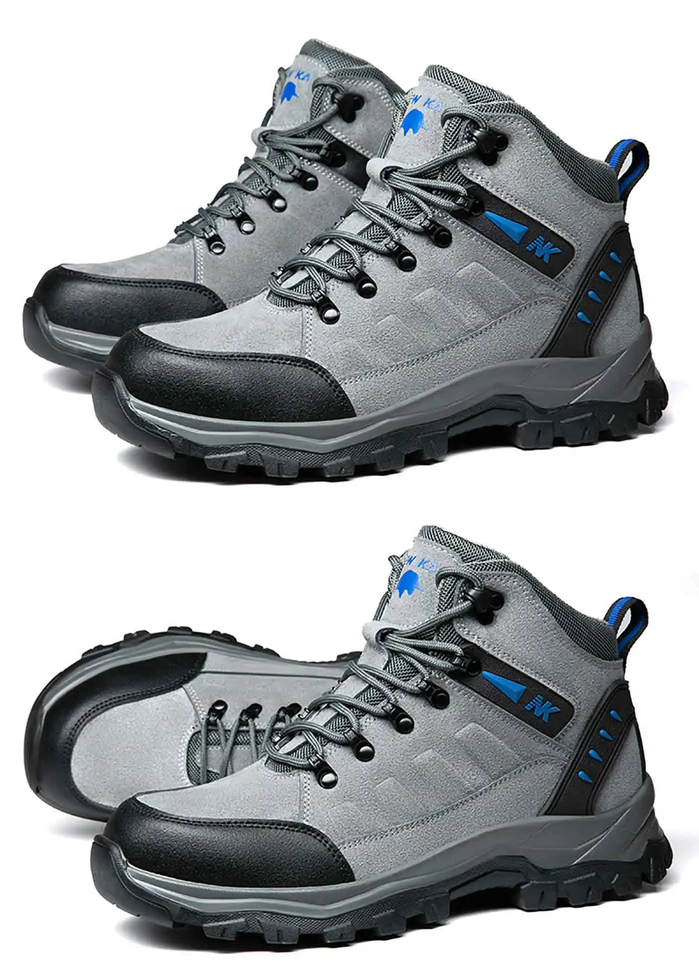 Los nuevos zapatos de protección laboral son anti-aplastamiento y anti-perforación, calzado cómodo y resistente para hombre, para otoño e invierno, ideal para la construcción.