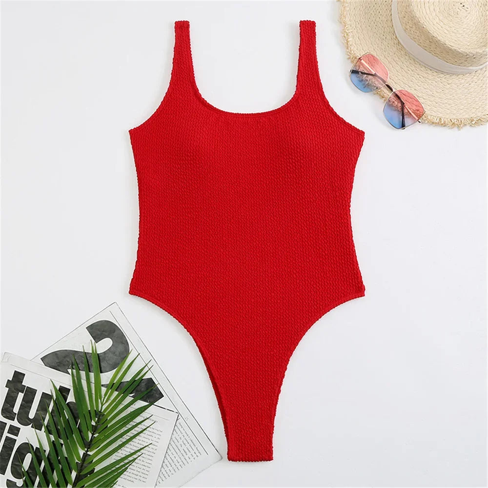 Sexy Solid Swimwear Female One Piece Swimsuit Closed Push Up Women's Swimming Bathing Suits Bodysuit Beach Pool Bather 2025