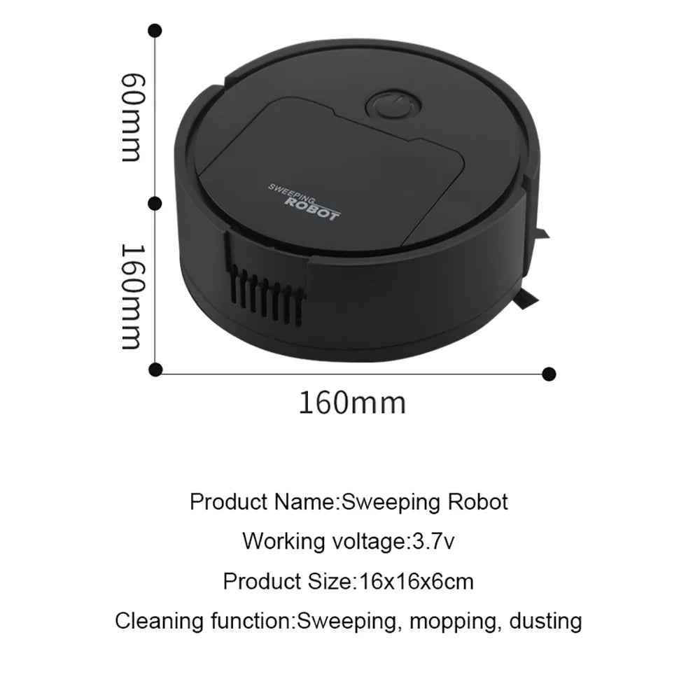 Robot barredor totalmente automático con succión y barrido, mopa inteligente para el hogar, tres en uno.