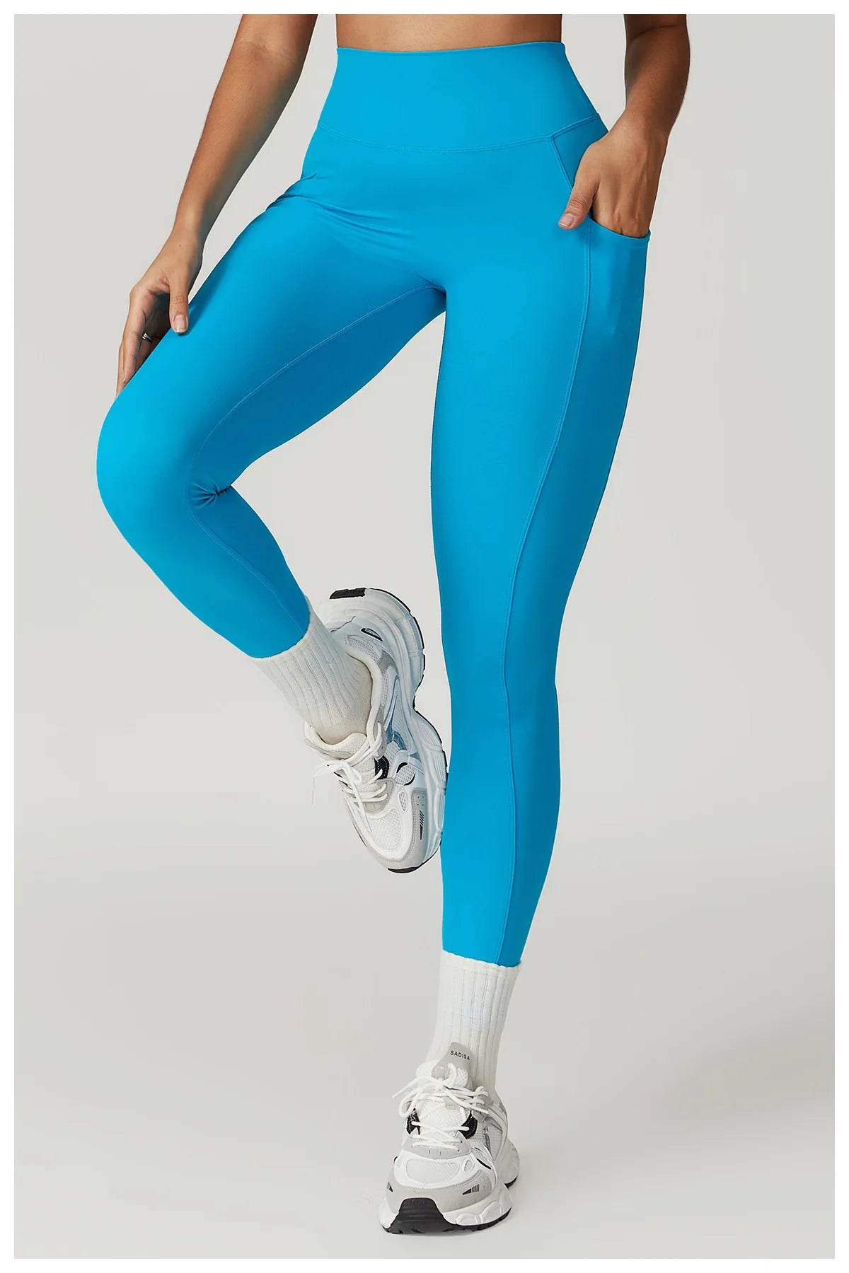 V-shaped Back Yoga Pants High Waist Leggings Gym Workout Tights Sport Women Fitness Female Legging Tummy Control Running Tights