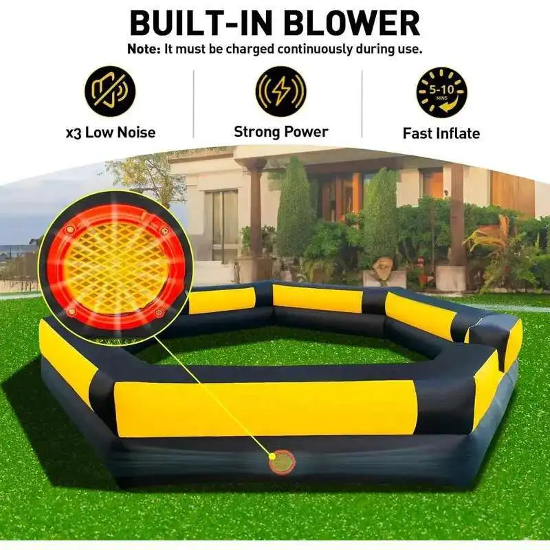 Piscina de pelotas portátil Gagaball de 6 m para exteriores con soplador, ideal para actividades escolares y familiares, juegos deportivos recreativos.