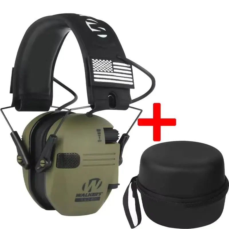 Los protectores auditivos para caza y tiro al aire libre reducen activamente el ruido para proteger la audición y entrenan los auriculares tácticos para fortalecer la voz humana.