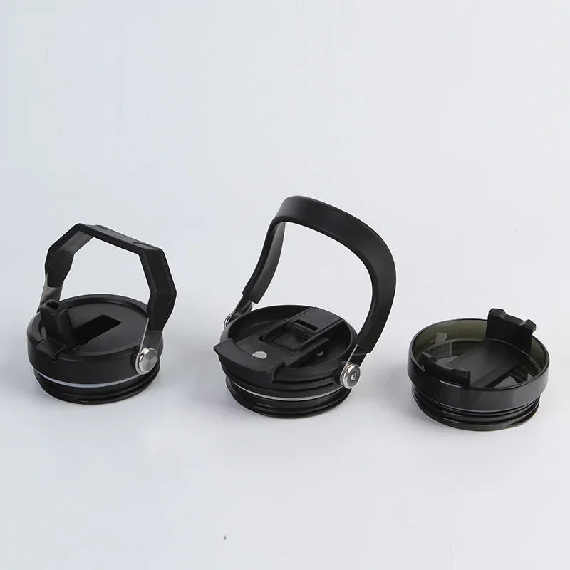 Vaso portátil de acero inoxidable de 30 oz con aislamiento para coche, con pajita y doble pajita para bebidas frías, ideal para usar en el vehículo.