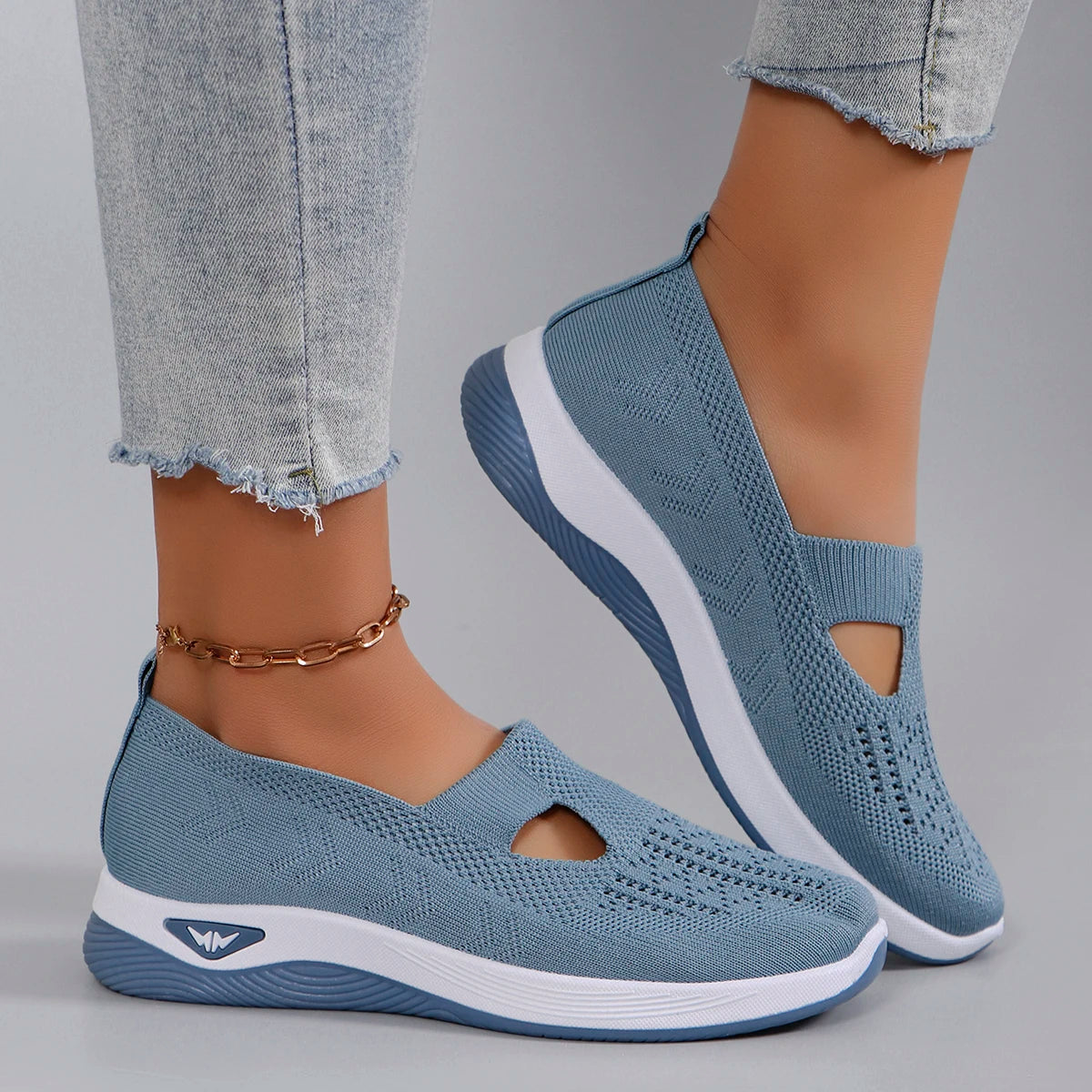 Zapatillas deportivas de primavera para mujer, modernas, transpirables, ligeras, antideslizantes, resistentes al desgaste, informales, planas.