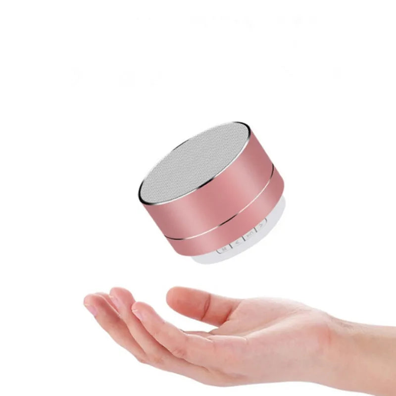 Altavoces inalámbricos Bluetooth A10 para exteriores, subwoofer, minialtavoz portátil de aleación de aluminio para música, tarjeta TF/SD, radio, caja de sonido
