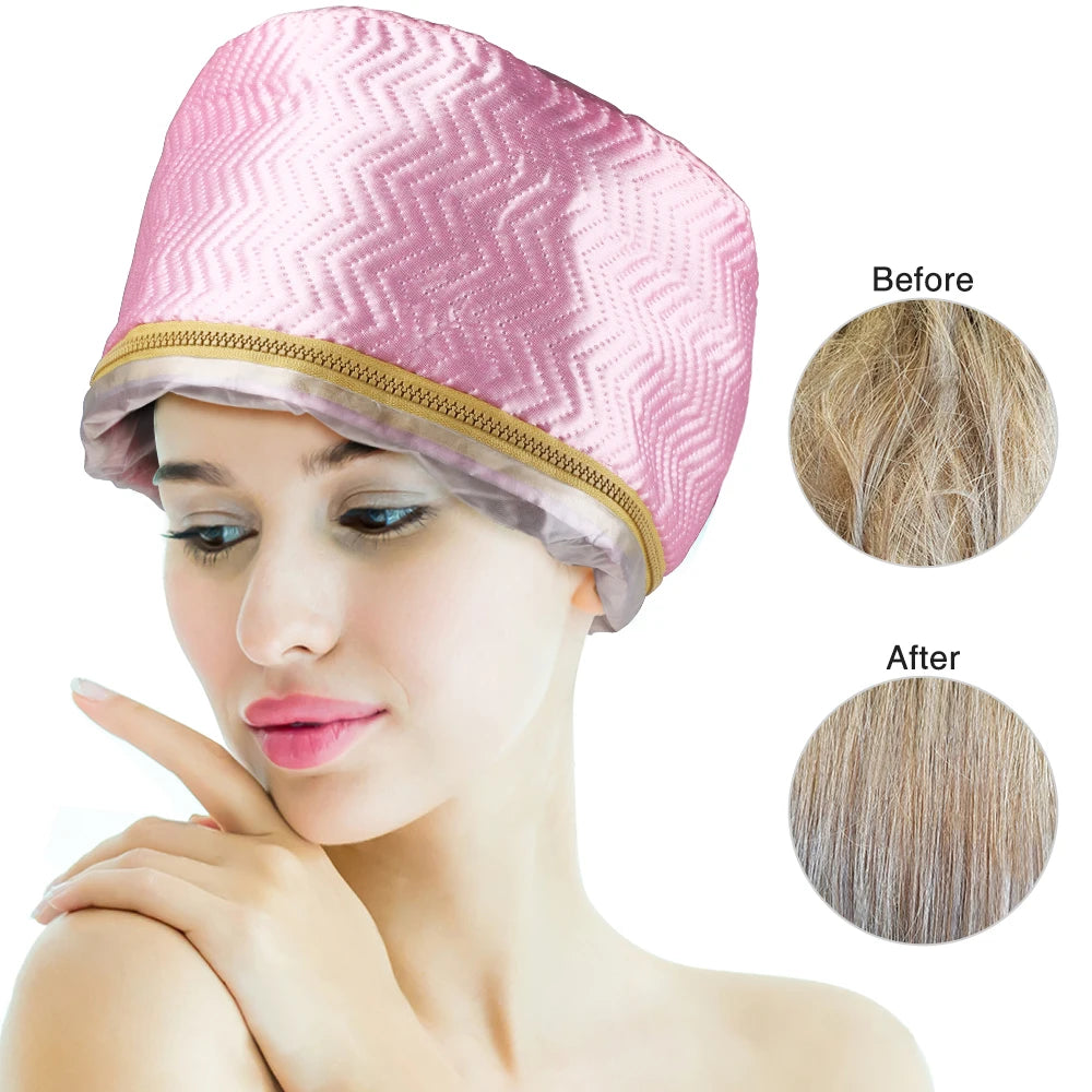 Gorro térmico para el cabello, gorro térmico para tratamiento del cabello, gorro de vapor para el cabello, gorro de enfermera para el cabello, gorro para el cuidado del cabello, enchufe europeo