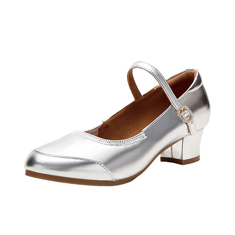 Zapatos Mary Jane de plataforma de piel suave, cómodos y combinables, de 3,5 cm y 5,5 cm, para primavera de 2025, con tacón de bloque mediano, para baile, oficina y mamá.
