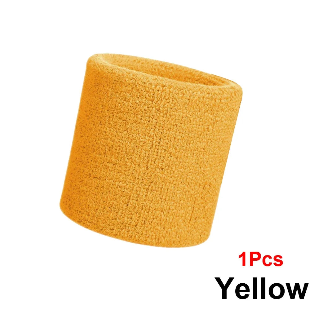 Pack de muñequeras deportivas multicolores únicas para baloncesto (negro, amarillo, blanco, azul, rosa, rojo y gris)