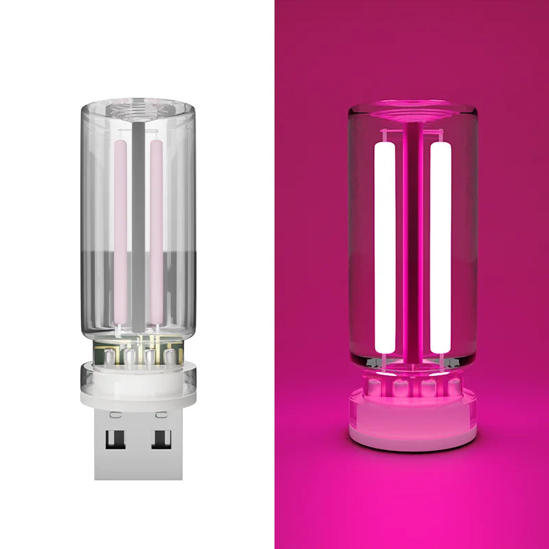 Luz de ambiente para coche, luz nocturna USB, atenuación táctil, lámpara LED de filamento incandescente, bombilla, iluminación de emergencia, lámpara ambiental Plug & Play.