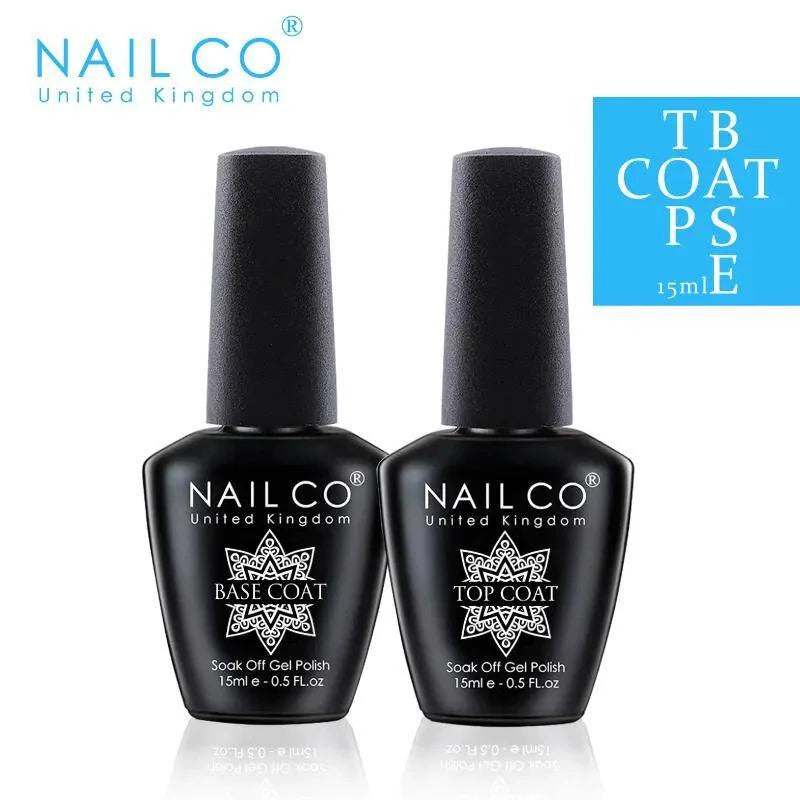 NAILCO 15 ml Capa superior Capa base Gel Imprimación de uñas Removedor de gel Arte de uñas Esmalte semipermanente Esmalte híbrido Suministros para uñas