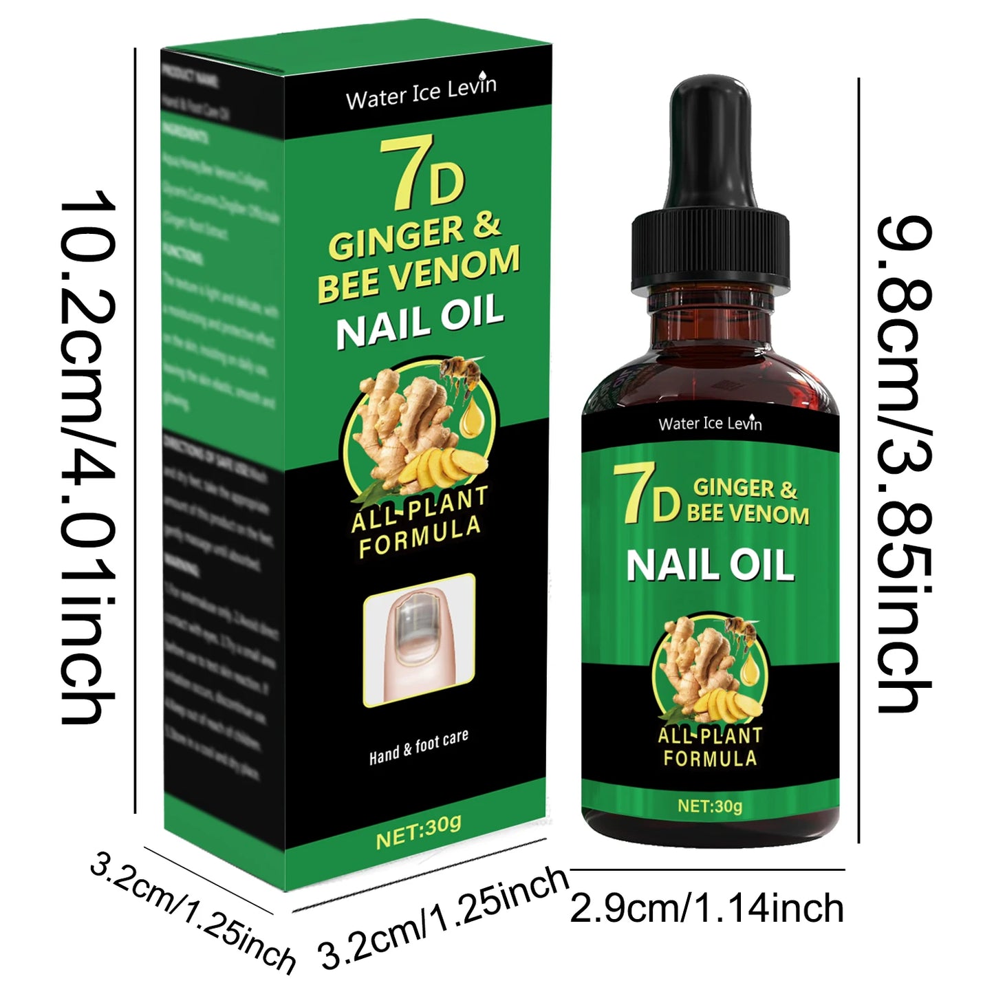 Esencia para el cuidado de uñas 7 Tian Ginger, esmalte para manos y pies: nutrición profunda, hidratación suave y diaria, apto para todo tipo de uñas.