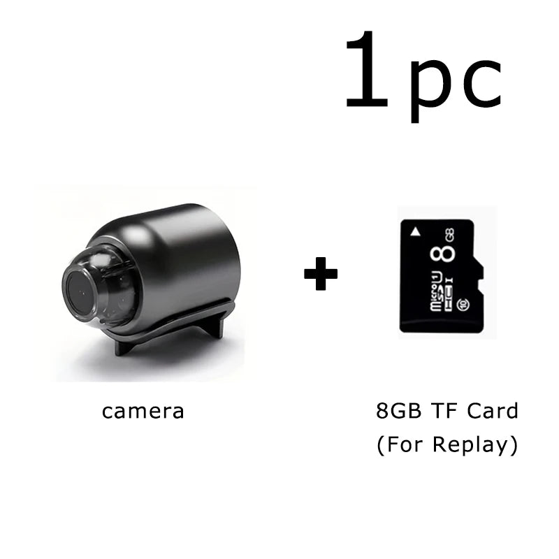 Mini cámara HD WiFi 1080P, grabadora de video inalámbrica remota para el hogar, mascotas, perros y niños, monitoreo de seguridad para iPhone y batería.