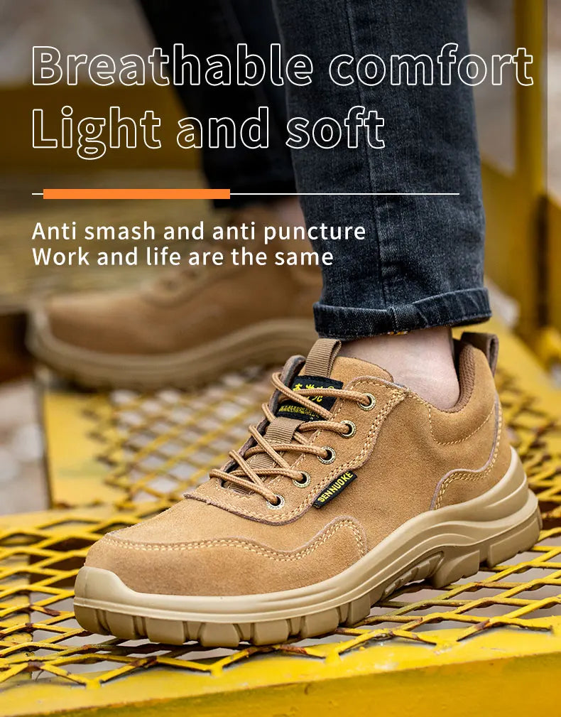 Safety Shoes Man for Work Man's Safety Working Shoes Working Lightweight Work Wear   Industrial Security-Protection