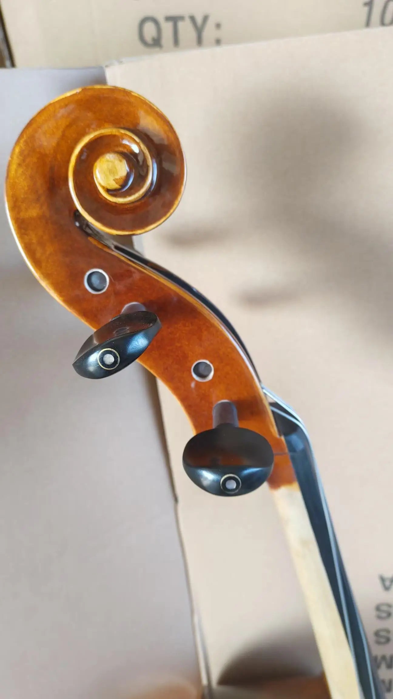 Violonchelo mate de tamaño completo 4/4 3/4 1/2 1/4, violonchelo flameado natural antiguo, instrumento musical acústico profesional