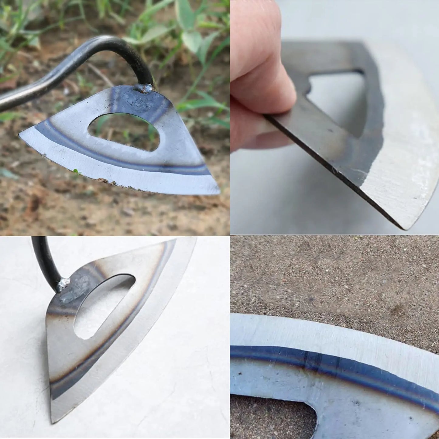 1 pieza de herramientas de jardinería huecas de acero endurecido, bordeadora afilada, desmalezadora, duradera, extractor manual de jardinería, accesorios para plantación en el patio trasero de la granja.