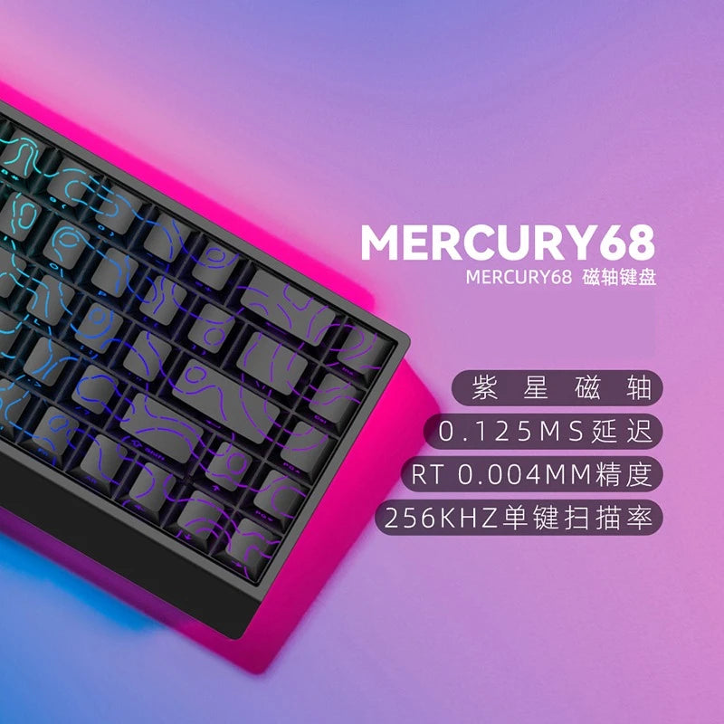 IROK CAROTMAS Mercury 68 8K Teclado mecánico para juegos de deportes electrónicos con interruptor magnético RGB, batería de larga duración, accesorio para juegos personalizado con intercambio en caliente